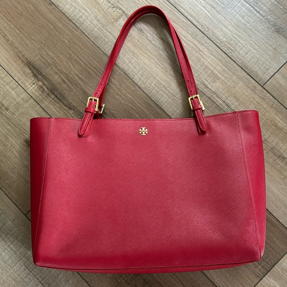 Tory Burch saffiano leather tote